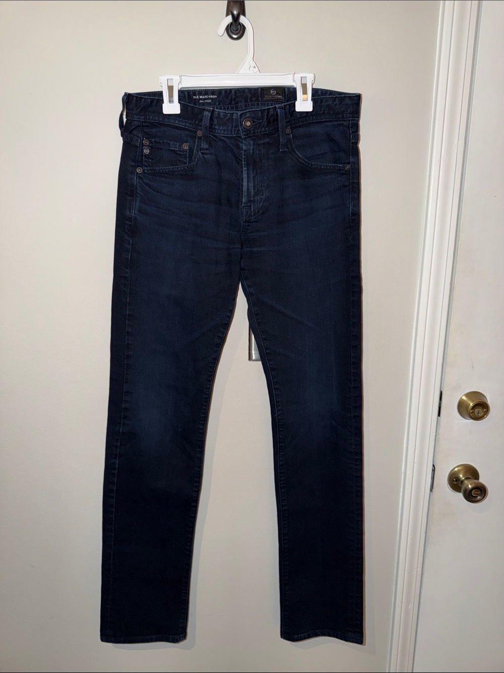 AG Adriano Goldschmied Women’s Dark Blue Slim Fit Jeans